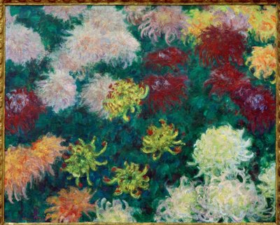 Łóżko chryzantemowe autorstwa Claude Monet