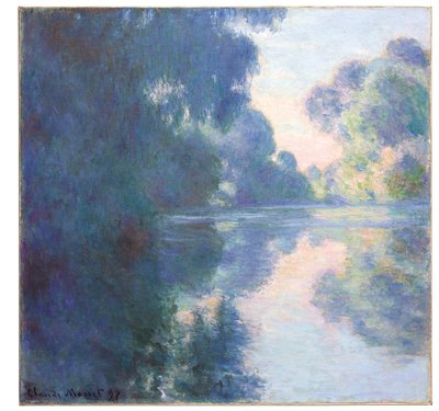 Poranek nad Sekwaną, 1897 autorstwa Claude Monet