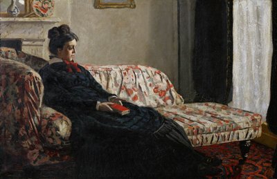 Medytacja. Mme. Monet (olej na płótnie) autorstwa Claude Monet