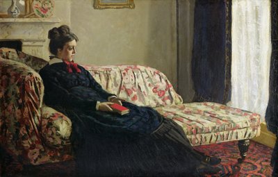 Medytacja, czyli Madame Monet na kanapie, ok. 1871 (olej na płótnie) autorstwa Claude Monet