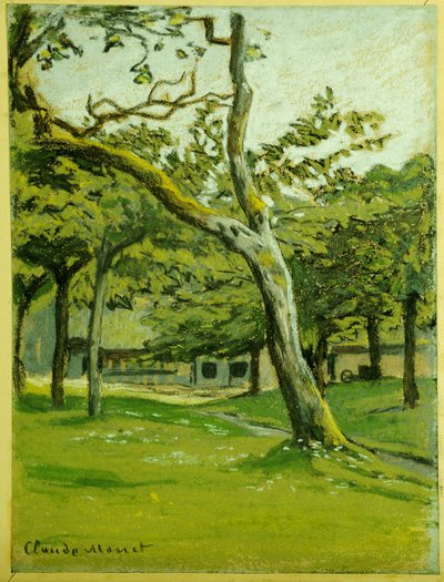 Farma Normandii pod drzewami autorstwa Claude Monet