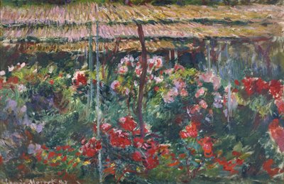 Ogród piwonii, 1887 autorstwa Claude Monet