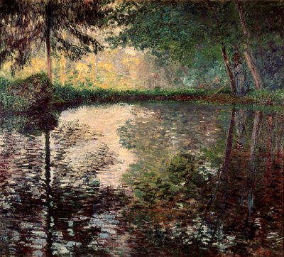 Staw w Montgeron, ok. 1876 r. autorstwa Claude Monet