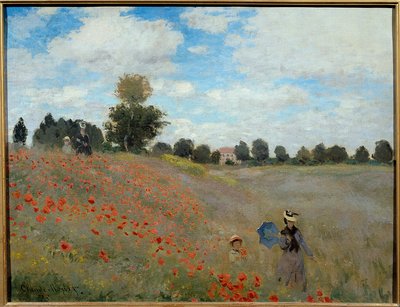 Pola makowe w pobliżu Argenteuil autorstwa Claude Monet