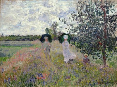 Promenada w pobliżu Argenteuil autorstwa Claude Monet