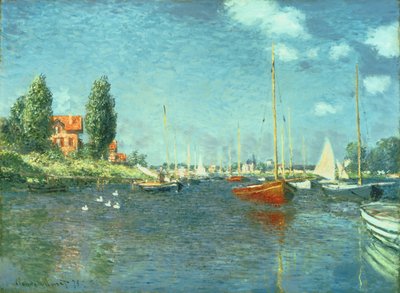 Czerwone łodzie, Argenteuil, 1875 autorstwa Claude Monet