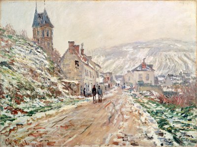 Droga w Vetheuil zimą – Claude Monet (1840-1926) autorstwa Claude Monet