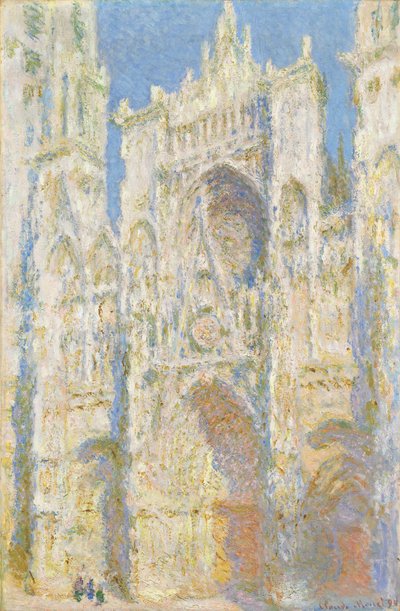 Katedra w Rouen, fasada zachodnia, światło słoneczne, 1894. autorstwa Claude Monet