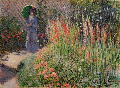 Zaokrąglone łóżko kwiatowe, 1876 autorstwa Claude Monet