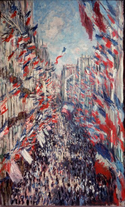 Rue Montorgueil w Paryżu autorstwa Claude Monet