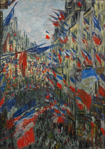 Rue Saint-Denis, święto 30 czerwca 1878, 1878. autorstwa Claude Monet