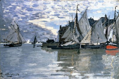 Łodzie żaglowe, ok. 1864-1866 autorstwa Claude Monet