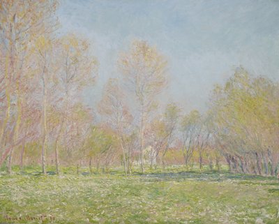 Wiosna w Giverny, 1890 autorstwa Claude Monet
