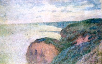 Strome klify w pobliżu Dieppe, 1897 autorstwa Claude Monet
