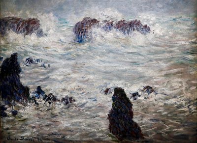 Burza, Wybrzeże Belle-île autorstwa Claude Monet