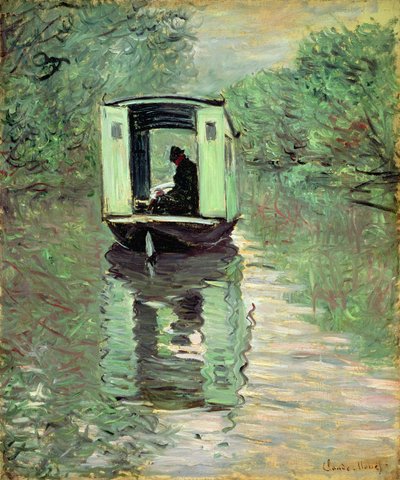 Studio łodzi, 1876 autorstwa Claude Monet