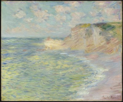 Klif powyżej, 1885 autorstwa Claude Monet