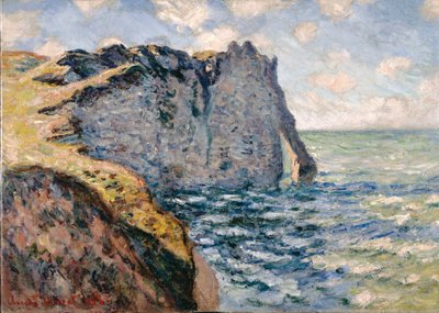 Klif Aval, Étretat autorstwa Claude Monet