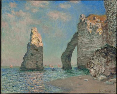 Klify w Etretat autorstwa Claude Monet