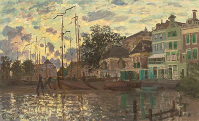 Tama w Zaandam, wieczór 1871. autorstwa Claude Monet