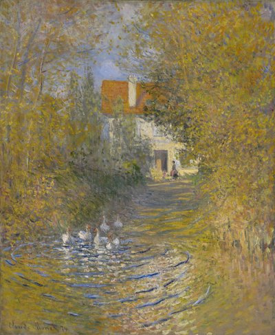 Gęsi, 1874 autorstwa Claude Monet