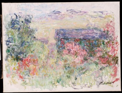 Dom przez róże, ok. 1925-26 autorstwa Claude Monet