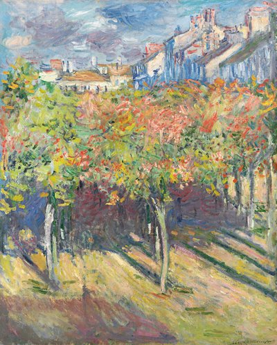 Lipy w Poissy; Lipy w Poissy, 1882 r. autorstwa Claude Monet