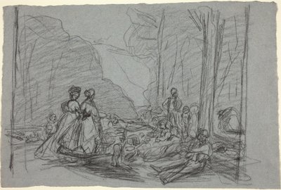 Śniadanie na trawie, c. 1865. autorstwa Claude Monet