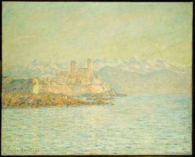 Stary Fort w Antibes (olej na płótnie) autorstwa Claude Monet