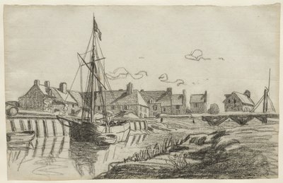 Port w Touques, ok. 1864 r. autorstwa Claude Monet