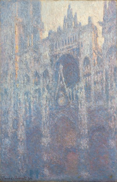 Portal katedry w Rouen w świetle poranka autorstwa Claude Monet