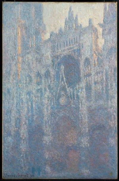 Portal katedry w Rouen w świetle poranka autorstwa Claude Monet