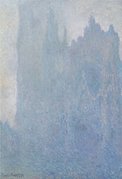 Katedra w Rouen we mgle, 1893 autorstwa Claude Monet