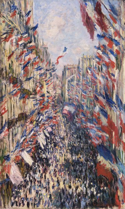 Rue Montorgueil w Paryżu autorstwa Claude Monet
