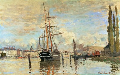 Sekwana w Rouen, 1872 autorstwa Claude Monet