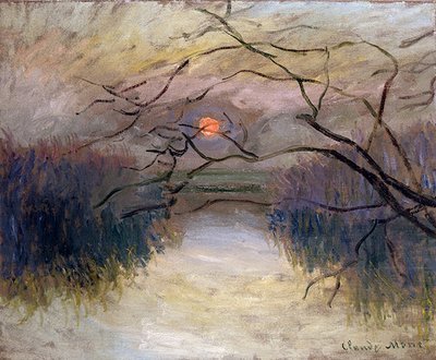 Sekwana w Vetheuil (olej na płótnie) autorstwa Claude Monet