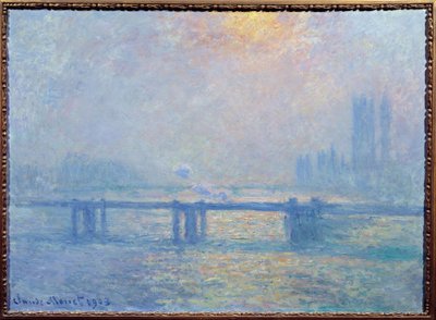Tamiza w Charing Cross, Londyn autorstwa Claude Monet