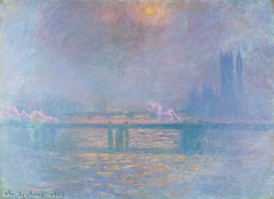 Tamiza z mostem Charing Cross autorstwa Claude Monet