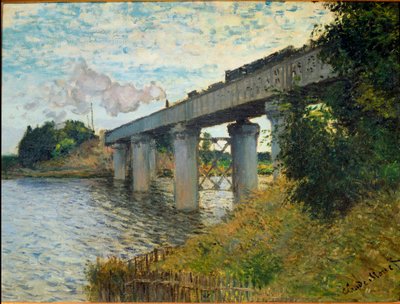 Most kolejowy w Argenteuil autorstwa Claude Monet