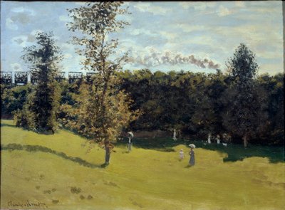 Pociąg na wsi, ok. 1870 (olej na płótnie) autorstwa Claude Monet