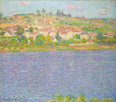 Vetheuil w słońcu; Vetheuil, effet de Soleil, 1901 autorstwa Claude Monet