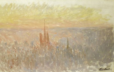 Widok na Rouen autorstwa Claude Monet