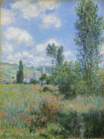 Widok Vetheuila autorstwa Claude Monet