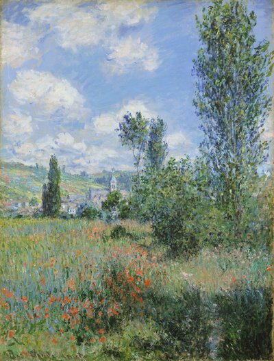 Widok Vétheuil autorstwa Claude Monet