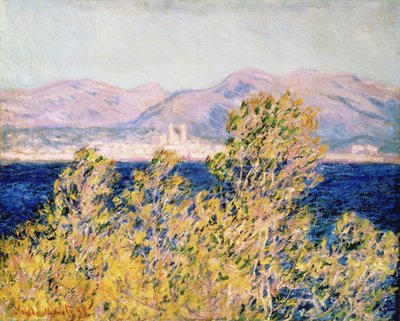 Widok na Cap d"Antibes z podmuchem mistral, 1888 r. autorstwa Claude Monet