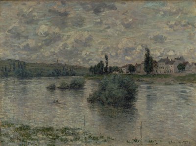 Widok na Sekwanę, Lavacourt, 1880 autorstwa Claude Monet