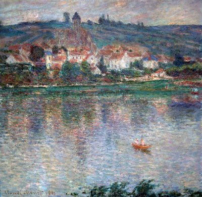 Wieś Vétheuil, 1901 autorstwa Claude Monet