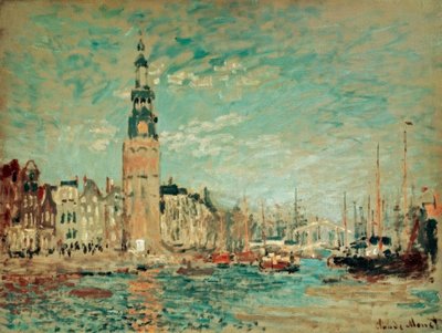 Widok na wieżę Montalban, Amsterdam autorstwa Claude Monet