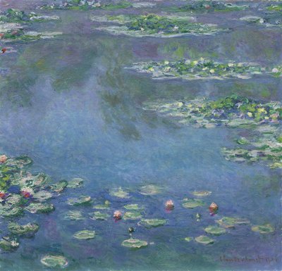 Lilie wodne, 1906 autorstwa Claude Monet