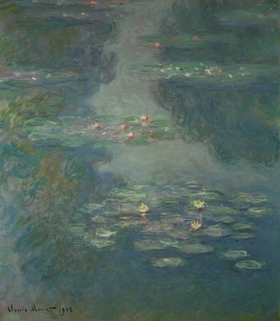 Lilie wodne, 1908 autorstwa Claude Monet